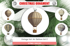 Ornament Vintage Hot Air Balloon Product Image 1
