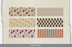 Vintage Hot Air Balloons Seamless Pattern Stripe Product Image 1