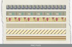 Vintage Hot Air Balloons Seamless Pattern Strips Product Image 1