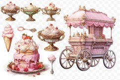 Vintage &amp; Charm Ice Cream illustrations Bundle, 18 Png Product Image 4