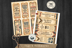 Huge Vintage 4th of July Junk Journal Creator Kit Product Image 15