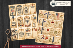 Huge Vintage 4th of July Junk Journal Creator Kit Product Image 16