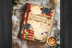 Huge Vintage 4th of July Junk Journal Creator Kit Product Image 4