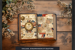 Huge Vintage 4th of July Junk Journal Creator Kit Product Image 6