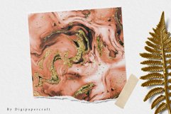 Vintage Alcohol Ink Digital Paper, Gold Agate Ink Textures Product Image 3