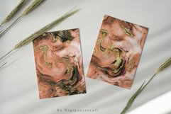 Vintage Alcohol Ink Digital Paper, Gold Agate Ink Textures Product Image 5