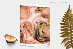 Vintage Alcohol Ink Digital Paper, Gold Agate Ink Textures Product Image 6