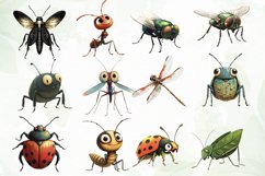 Vintage Insect Clipart Sublimation Product Image 4