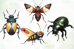 Vintage Insect Clipart Sublimation Product Image 2