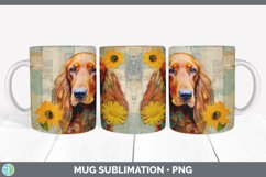 GorgeousDecoupage Irish Setters Mug Wrap design.
