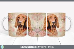 Bundle of six Decoupage Irish Setters Mug Wrap designs.