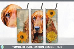 GorgeousDecoupage Irish Setters Tumbler design.
