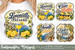 Vintage Italian Summer Sublimation Design Product Image 1