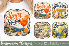 Vintage Italian Summer Sublimation Design Product Image 1