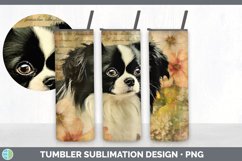 GorgeousDecoupage Japanese Spaniel Tumbler design.