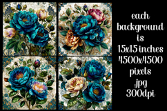 Vintage Floral Background, Junk Journal Style Papers, s10 Product Image 2