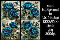 Vintage Floral Background, Junk Journal Style Papers, s11 Product Image 2