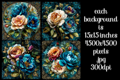 Vintage Floral Background, Junk Journal Style Papers, s12 Product Image 2