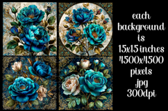 Vintage Floral Background, Junk Journal Style Papers, s14 Product Image 2