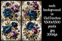 Vintage Floral Background, Junk Journal Style Papers, s16 Product Image 2