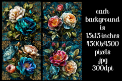 Vintage Floral Background, Junk Journal Style Papers, s2 Product Image 2