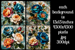 Vintage Floral Background, Junk Journal Style Papers, s24 Product Image 2