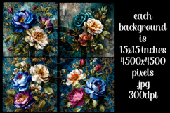 Vintage Floral Background, Junk Journal Style Papers, s25 Product Image 2