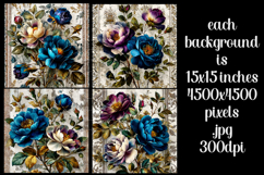 Vintage Floral Background, Junk Journal Style Papers, s28 Product Image 2