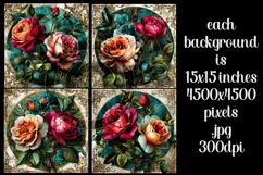 Vintage Floral Background, Junk Journal Style Papers, s37 Product Image 2