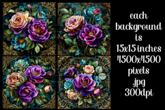 Vintage Floral Background, Junk Journal Style Papers, s38 Product Image 2