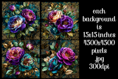 Vintage Floral Background, Junk Journal Style Papers, s39 Product Image 2