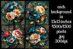 Vintage Floral Background, Junk Journal Style Papers, s6 Product Image 2