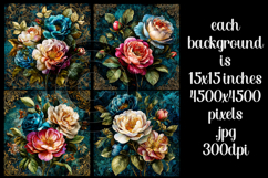 Vintage Floral Background, Junk Journal Style Papers, s7 Product Image 2