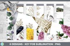Bundle of six Vintage key fob sublimation designs.