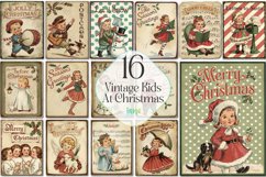 Vintage Kids At Christmas Sublimation Bundle Product Image 1