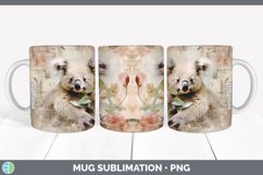 GorgeousDecoupage Koalas Mug Wrap design.