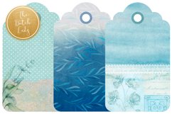 Label &amp; Tag Clipart Set - Vintage Blue Product Image 4