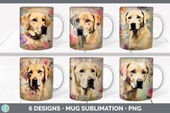 Bundle of six Decoupage Labrador Retrievers Mug Wrap designs.