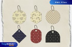 Vintage Libra Seamless Pattern Shaped Tags Product Image 1