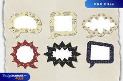 Vintage Libra Seamless Pattern Speech Bubbles Product Image 1