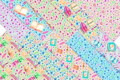 Vintage Library, Watercolor Patterns PNG, JPG Product Image 2