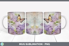 GorgeousDecoupage Lilacs Mug Wrap design.