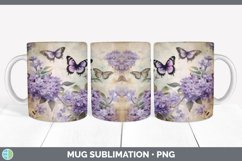 Bundle of six Decoupage Lilacs Mug Wrap designs.