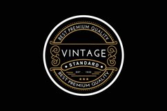 Elegant Vintage Retro Badge Label Product Image 1