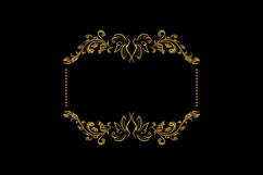 Vintage luxury gold floral frame art wedding decorative elem Product Image 1
