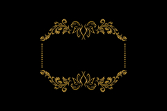 Vintage luxury gold floral frame art wedding decorative elem Product Image 2