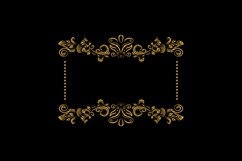 Vintage luxury gold floral frame art wedding decorative elem Product Image 1