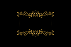 Vintage luxury gold floral frame art wedding decorative elem Product Image 2