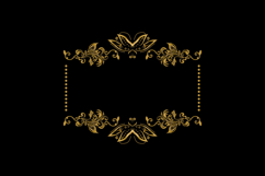 Vintage luxury gold floral frame art wedding decorative elem Product Image 1