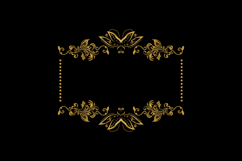 Vintage luxury gold floral frame art wedding decorative elem Product Image 2